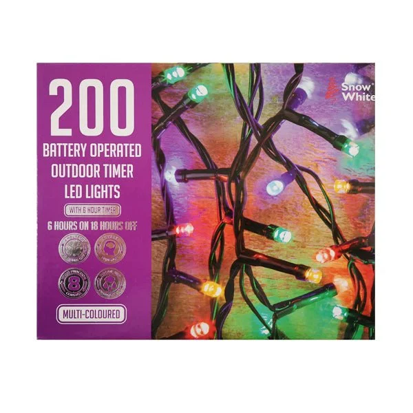 Led Light Chain 200 Multi Coloured B/o