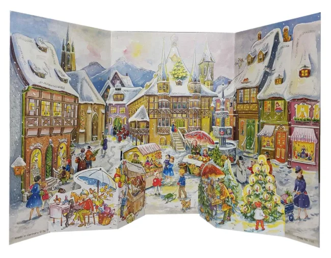 1958 Market Advent Calendar by Richard Sellmer Verlag