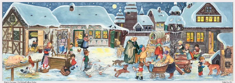 1969 Village Advent Calendar by Richard Sellmer Verlag