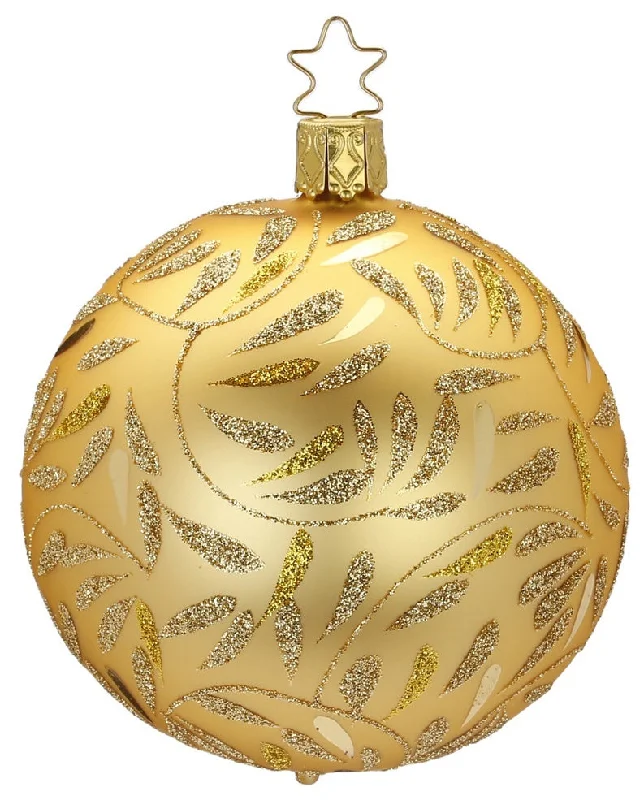 Delights Ball, gold matte, 6cm by Inge Glas of Germany