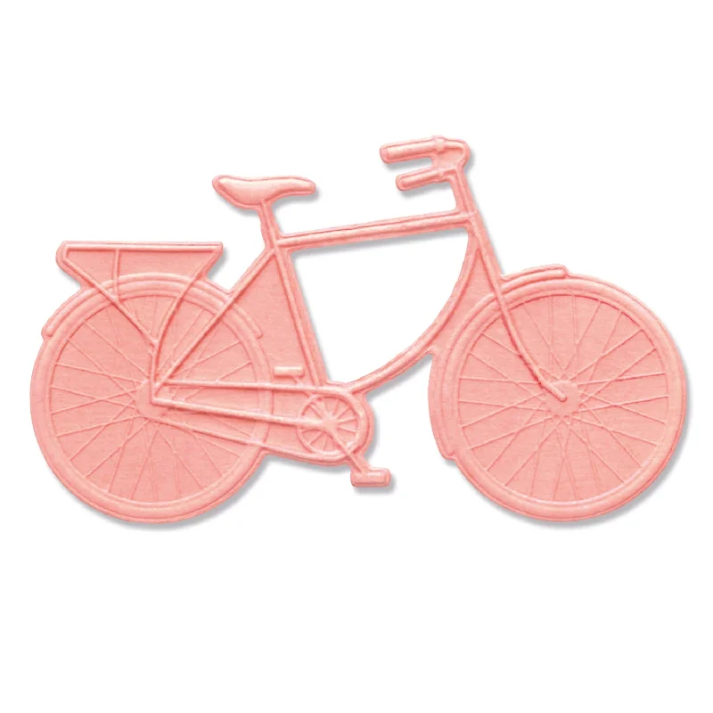 3-D Impresslits Embossing Folder - Bicycle by Kath Breen