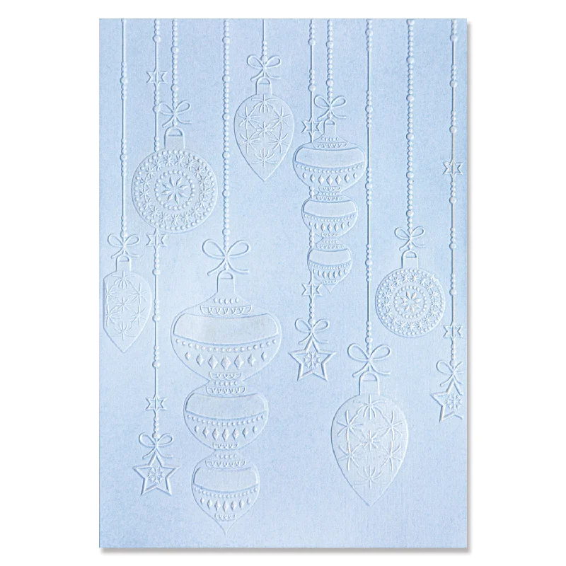 3-D Textured Impressions Embossing Folder - Sparkly Ornaments