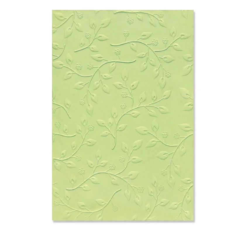 3-D Textured Impressions Embossing Folder - Summer Foliage by Sizzix