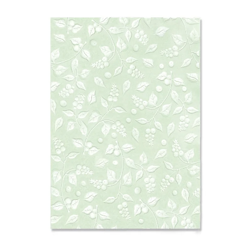 3D Textured Impressions A5 Embossing Folder -  Snowberry