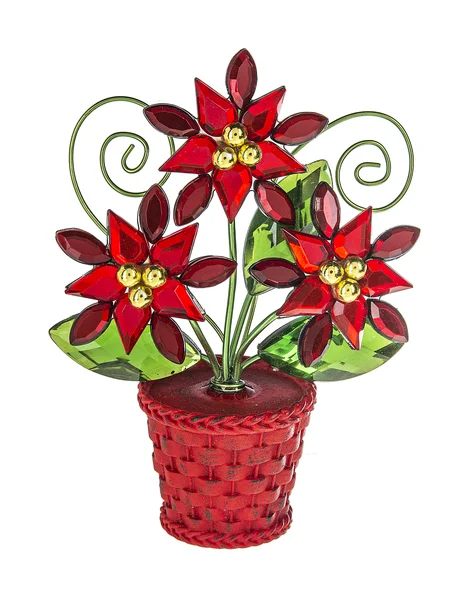 4" Poinsettia Planter "Posy Pot" Place Card Holder