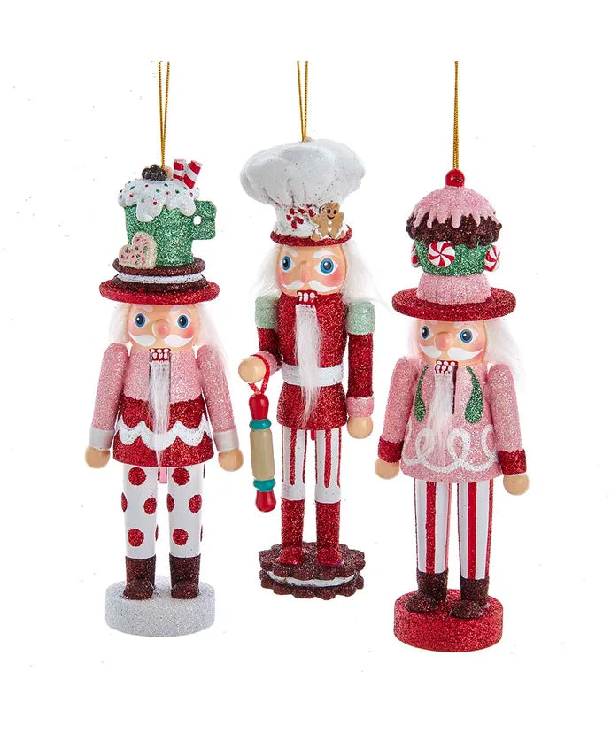 6" Hollywood Nutcrackers™ Cake, Cocoa and Gingerbread Nutcracker Ornaments (sold individually)