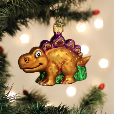 A-Roarable Stegosaurus Ornament