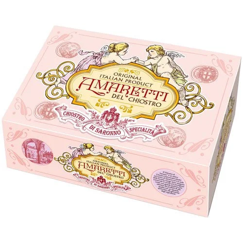 Amaretti Del Chiostro Crunchy Amaretti Pink Cherub Box