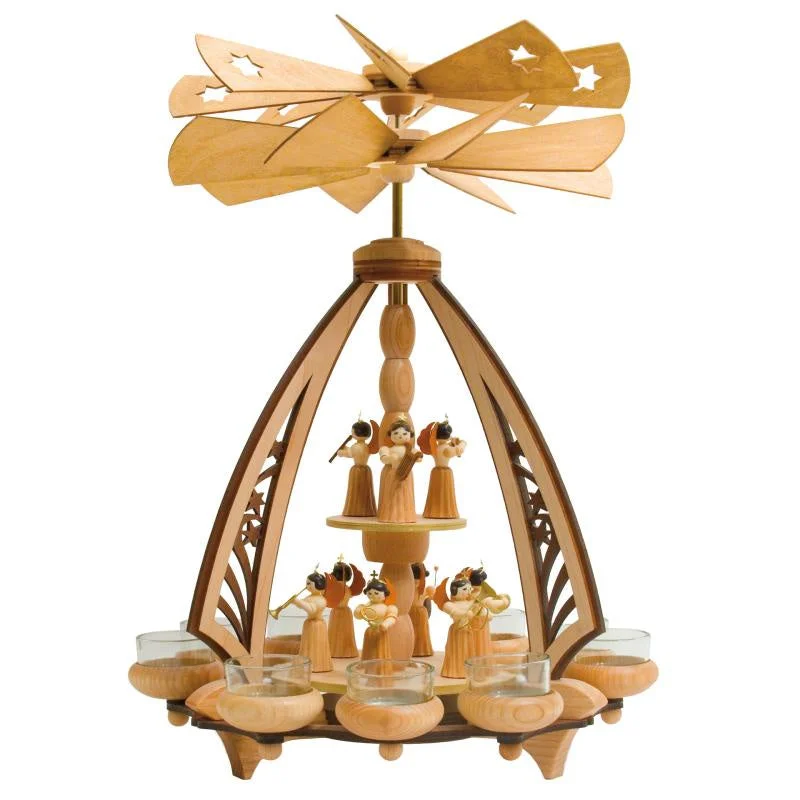 Angel Double Tea Light Pyramid by  Kuhnert