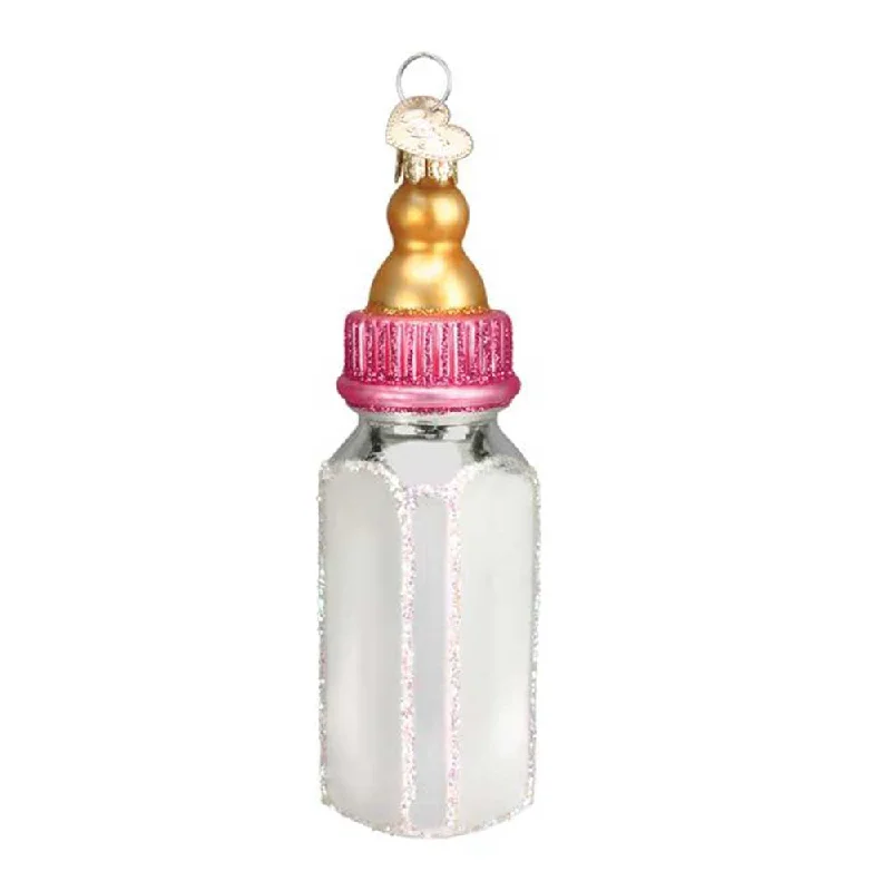 Baby Bottle Pink - Old World Christmas