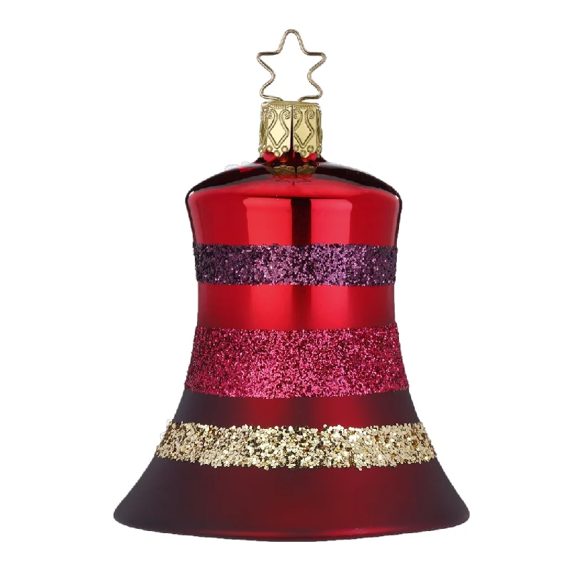 Block Stripes Bell, oxblood by Inge Glas of Germany