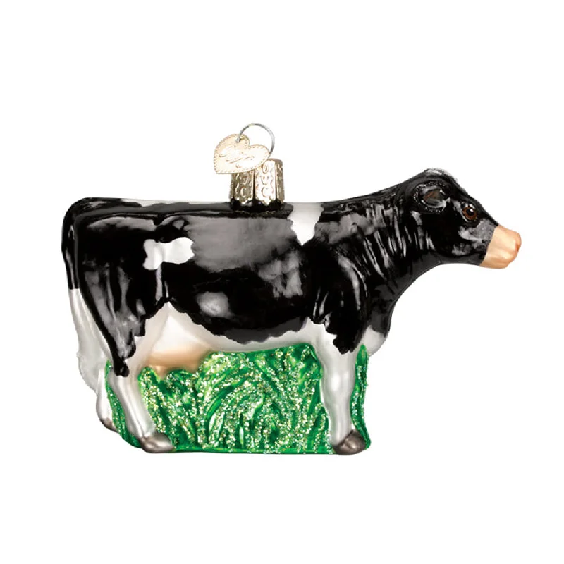 Black Dairy Cow Ornament - Old World Christmas