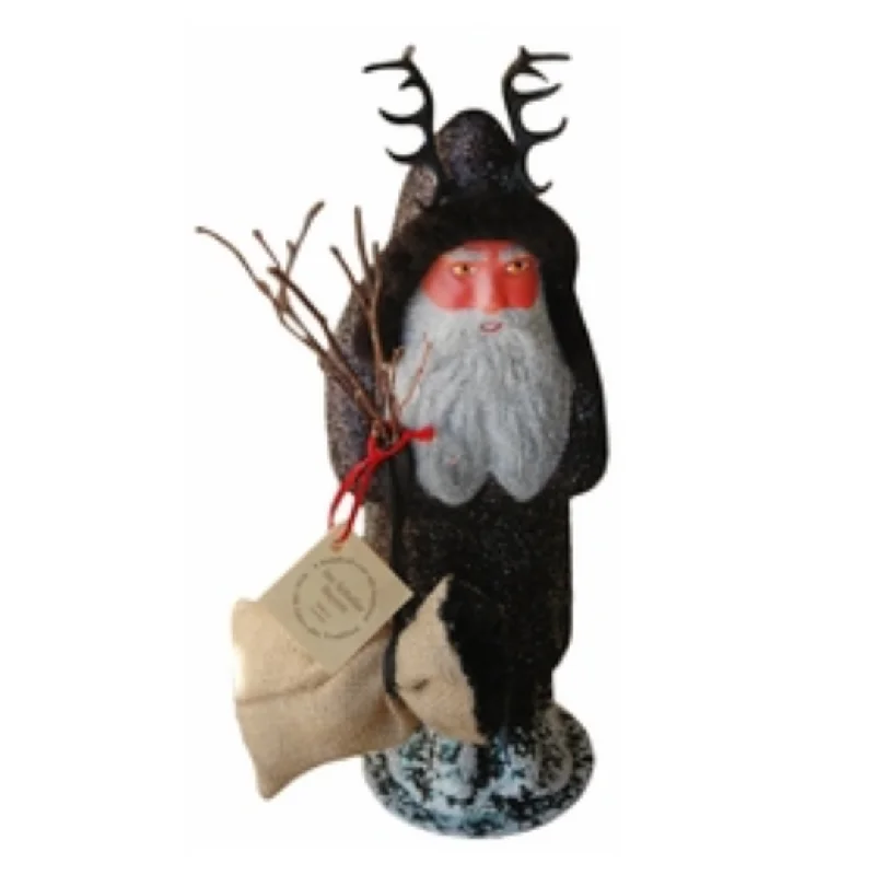 Black Krampus Paper Mache Candy Container by Ino Schaller