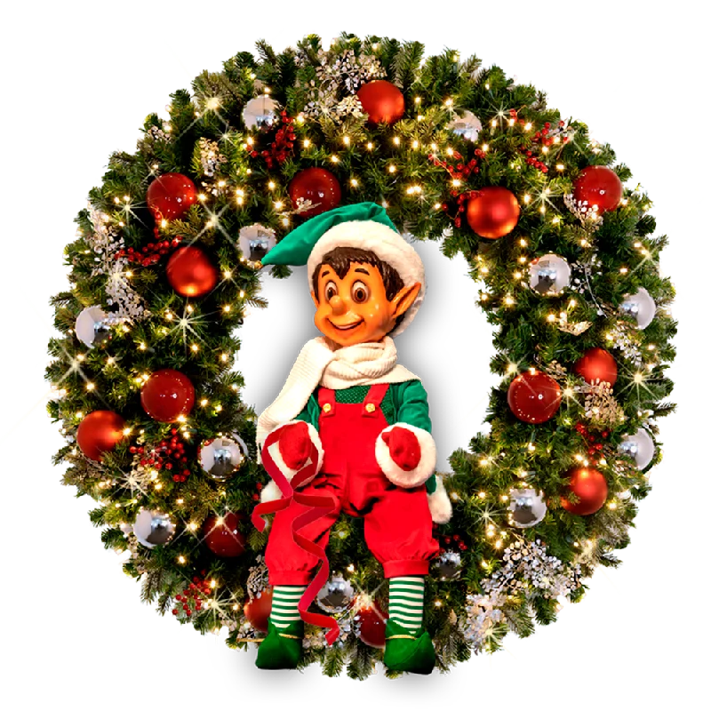 Buddy the Elf in Fir Wreath