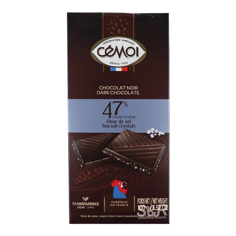 Cemoi 47% Dark Chocolate With Sea Salt Bar