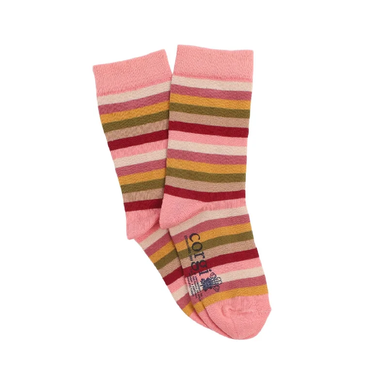 Kids Signature Stripe Cotton Socks