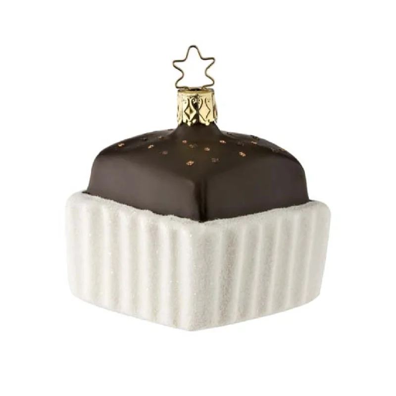 Chocolate, Chocolate Petit Fours Ornament by Inge Glas of Germany