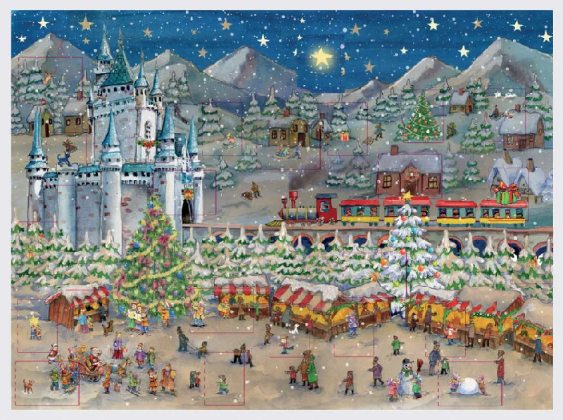 Christmas Market at the Castle Advent Calendar by Richard Sellmer Verlag