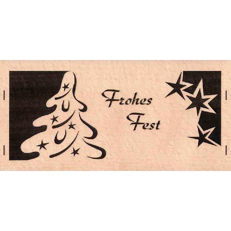 Christmas Tree wood Card by Kuhnert GmbH