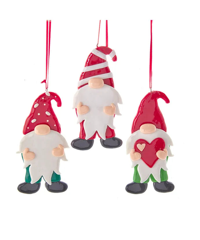 Claydough Gnome w/Heart Ornament (sold individually)