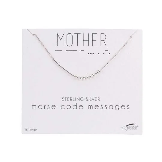 18 Inch Morse Code Necklace "Mother"