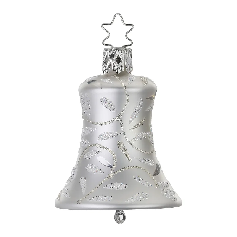 Delights Bell, white matte, 7cm by Inge Glas of Germany