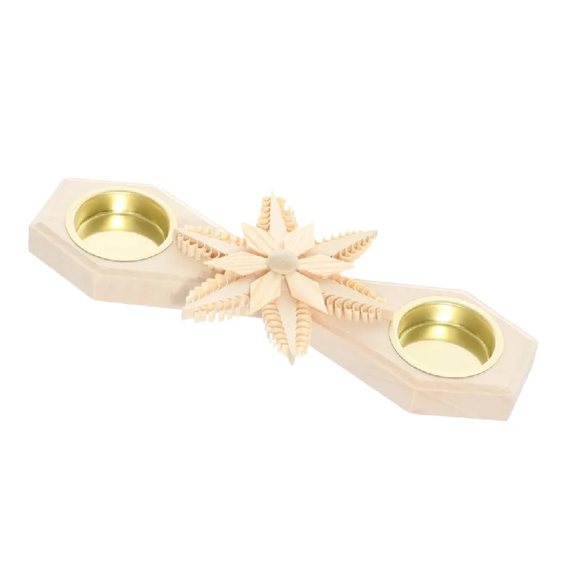 Tealight Holder, double with center star by Martina Rudolph