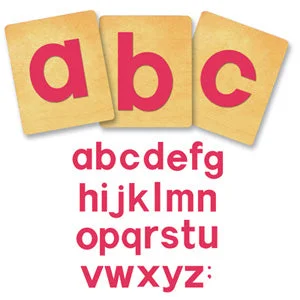 Ellison SureCut Die Set- Block Lowercase Letters (23 Dies)