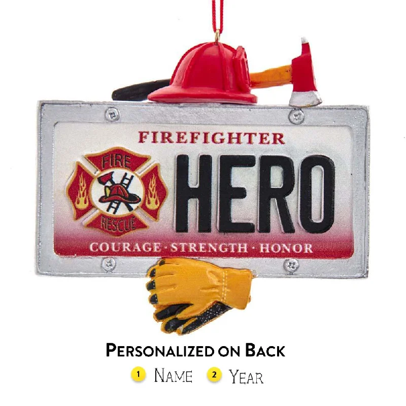 Personalized Firefighter Hero Ornament