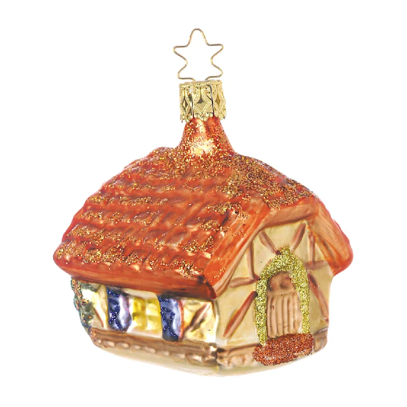 Forest Hut Ornament by Inge Glas of Germany