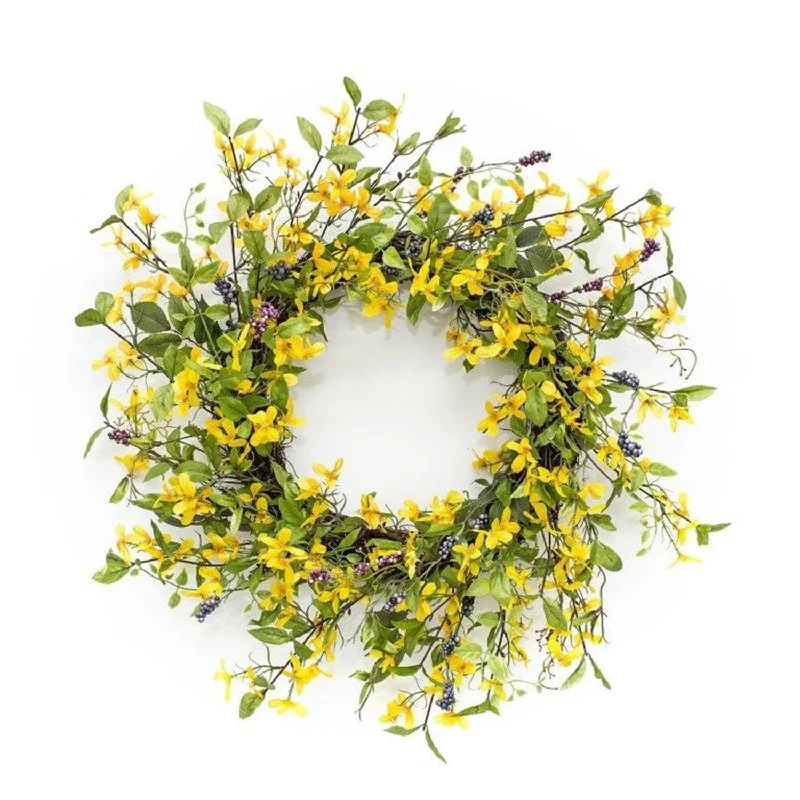 Forsythia Wreath 27"D