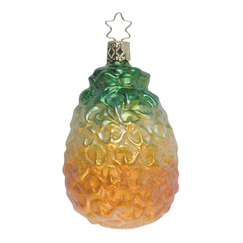 Frosted Pineapple Ornament by Inge Glas of Germany