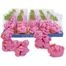 Funsch Marzipan Lucky Pig 4/Pc Assortment