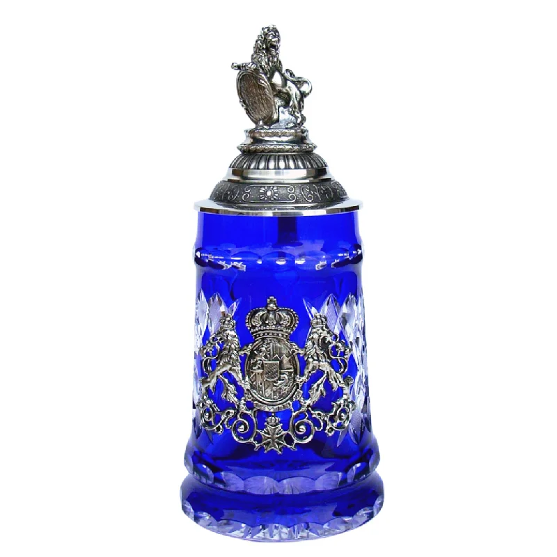 Lord of Crystal Bavarian Stein, blue by King Werk GmbH and Co