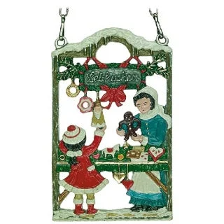 Gingerbread Stand Hanging Pewter Figurine by Kuehn Pewter