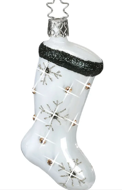 Glitzy Stocking Ornament by Inge Glas of Germany