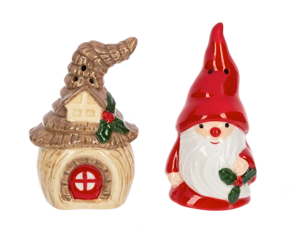 Gnome Home Salt & Pepper Shaker Set (2 pc. set)(sold individually)