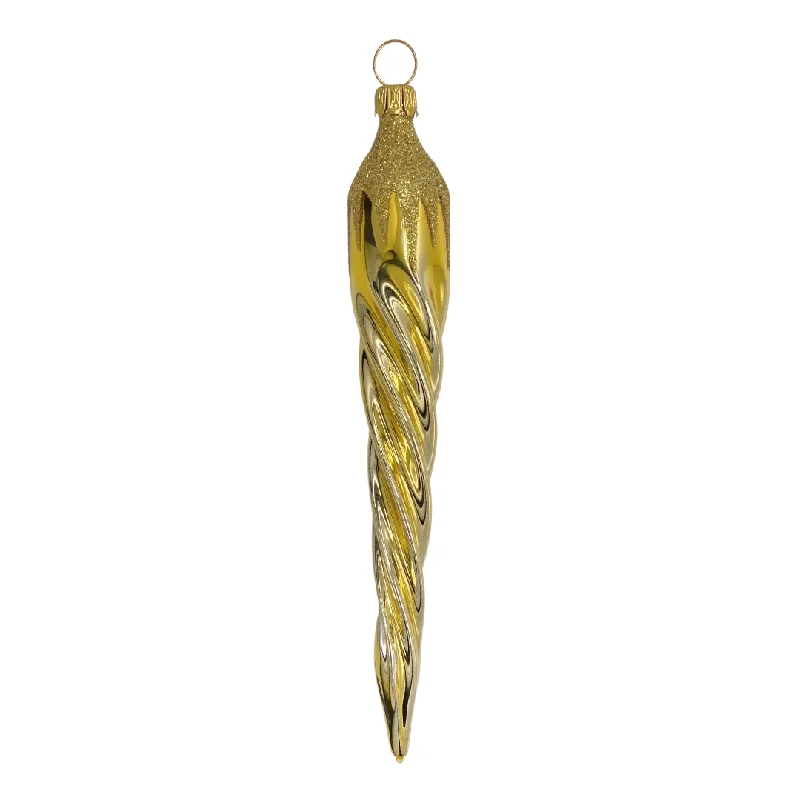 Gold Icicle Ornament by Old German Christmas