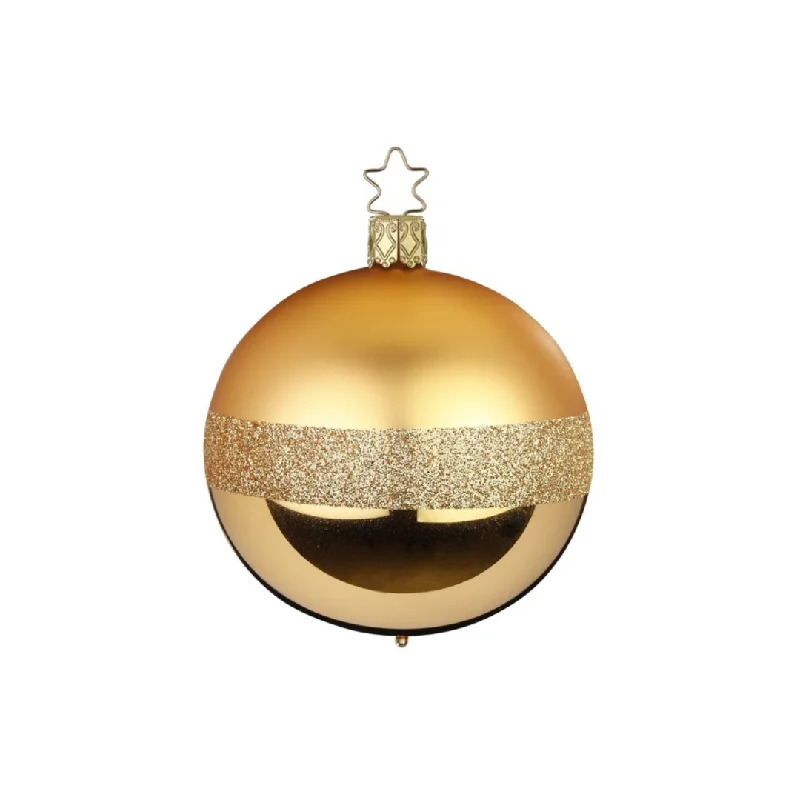 gold stripe Ball, Small, by Inge Glas of Germany