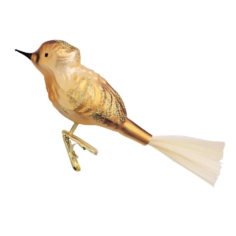 Golden Lark Ornament by Inge Glas of Germany