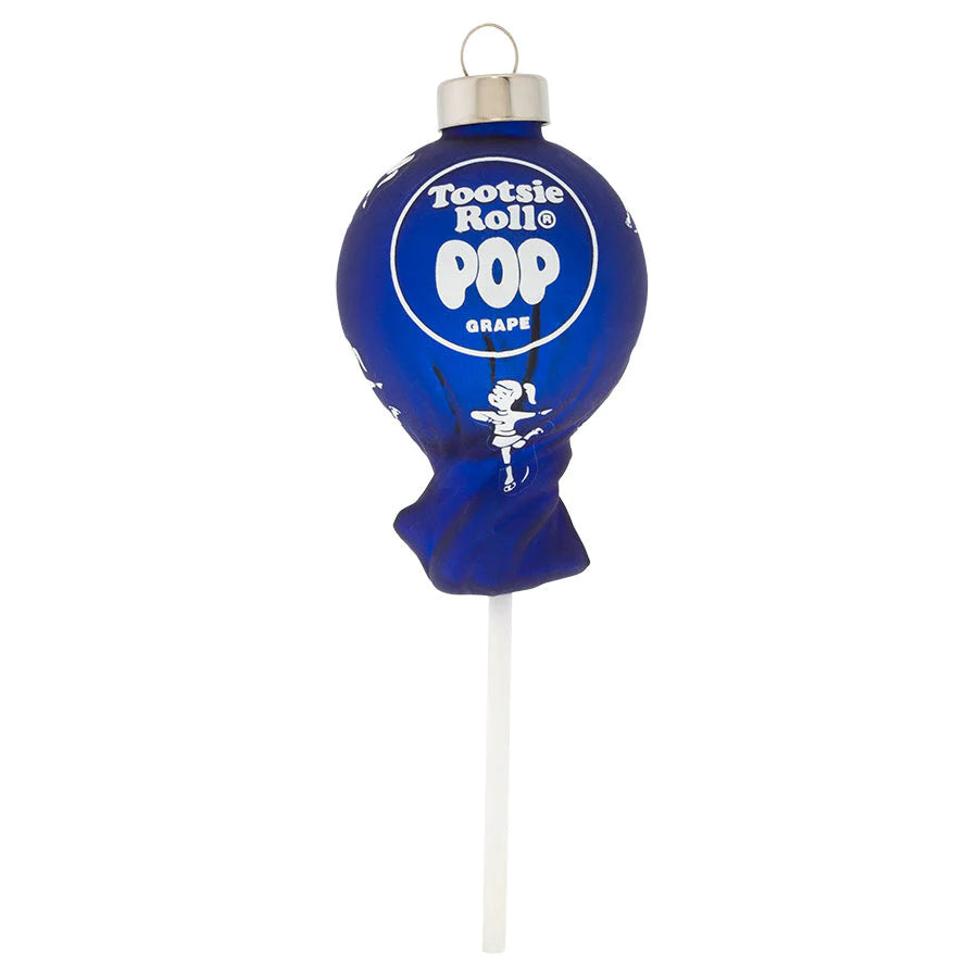 Glass Grape Tootsie Roll Pop