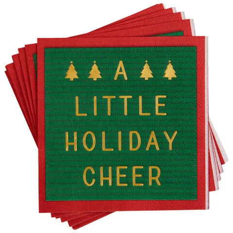 Holiday Cheer Beverage Napkin