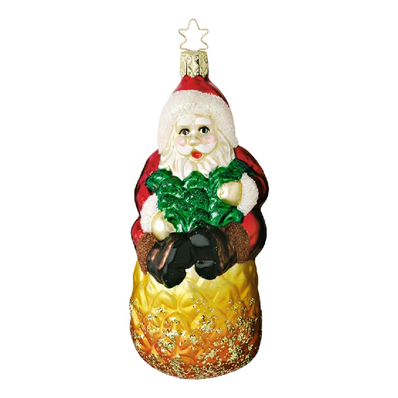 Hospitality Santa Ornament by Inge Glas of Germany