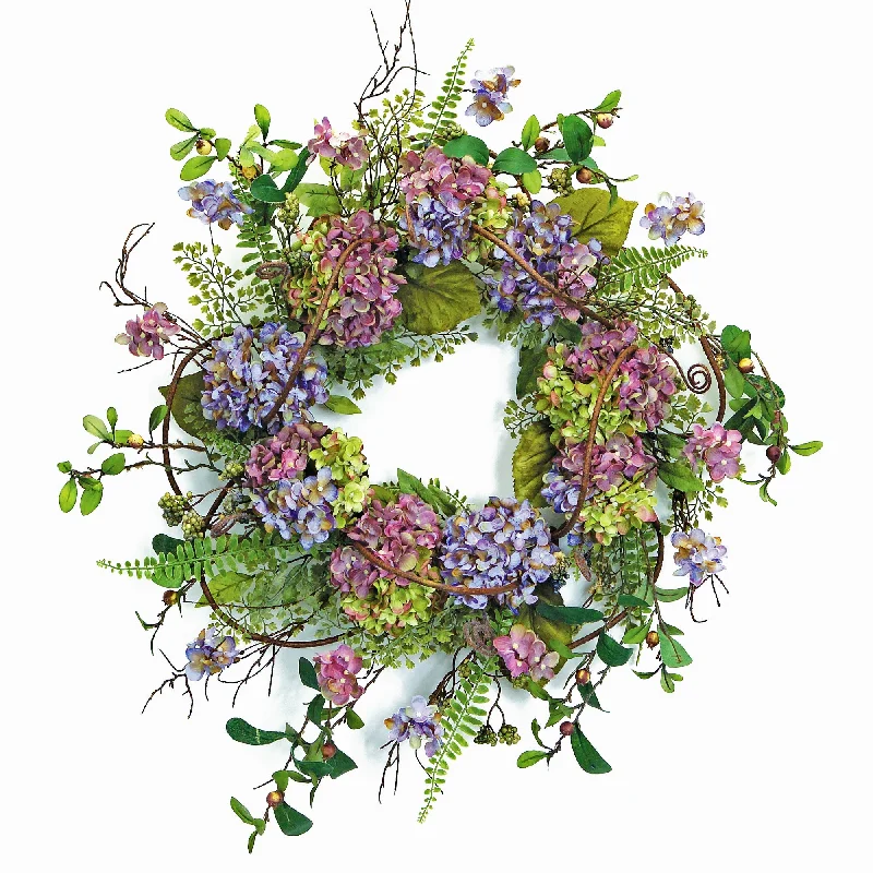 Hydrangea Wreath 22"D