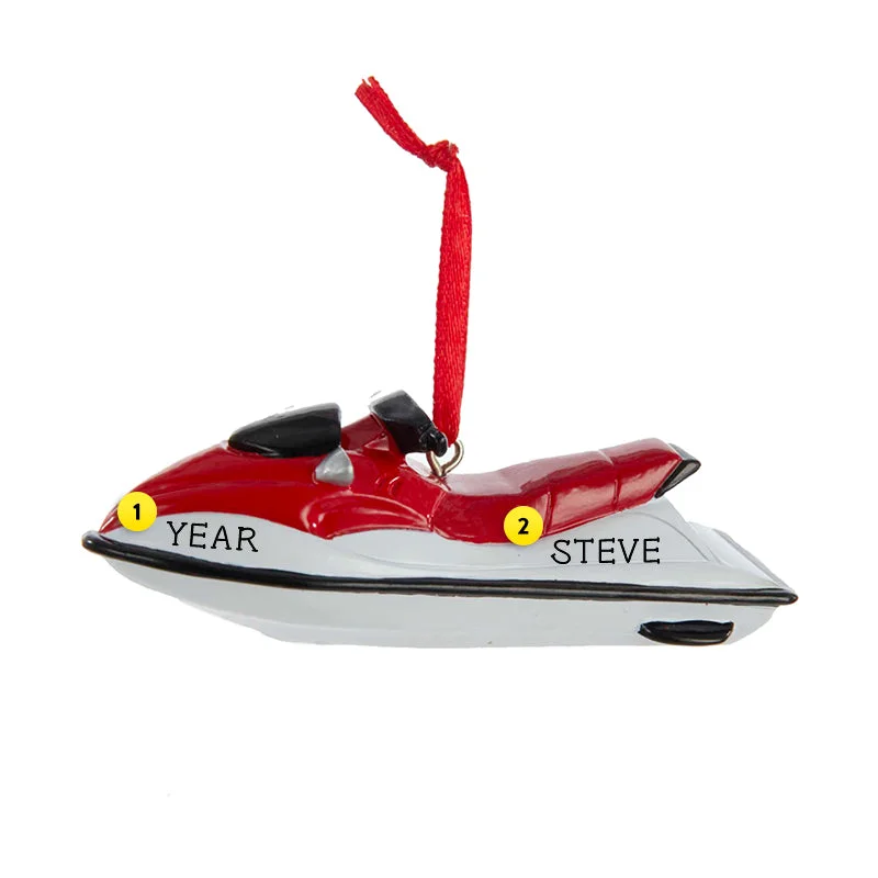 Personalized Jet Ski Ornament