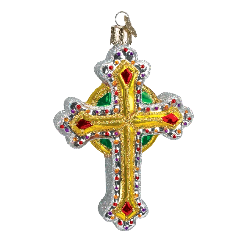 Jeweled Cross Ornament - Old World Christmas