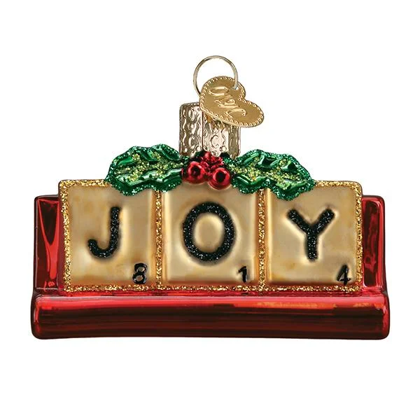 Joyful Scrabble Ornament - Old World Christmas