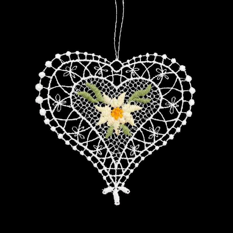 Lace Edelweiss Ornament by StiVoTex Vogel