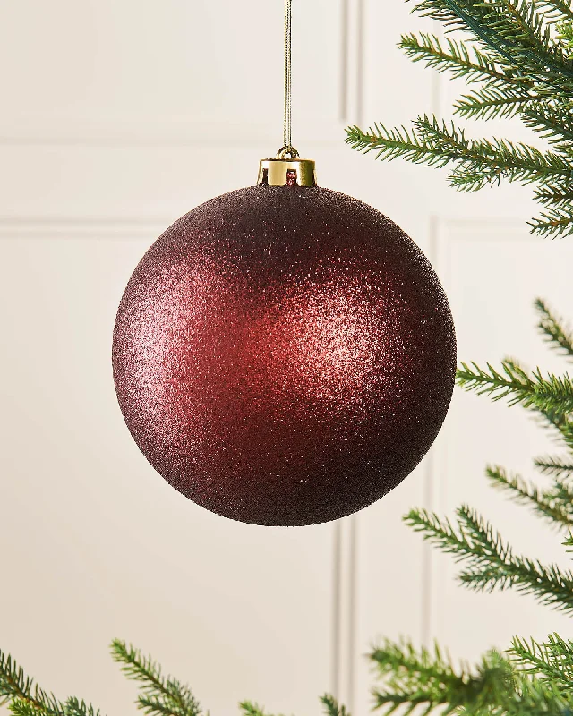 Large Burgundy Shatterproof Baubles