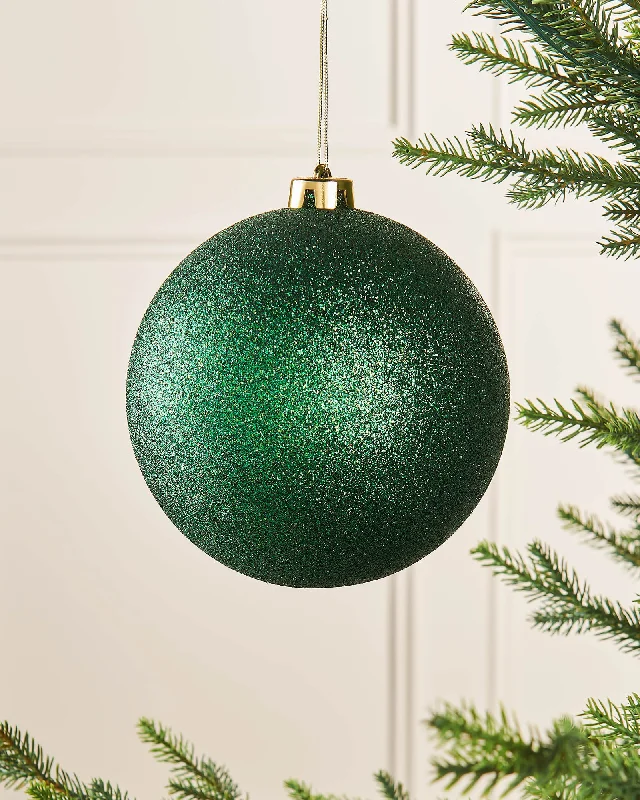 Large Christmas Green Shatterproof Bauble